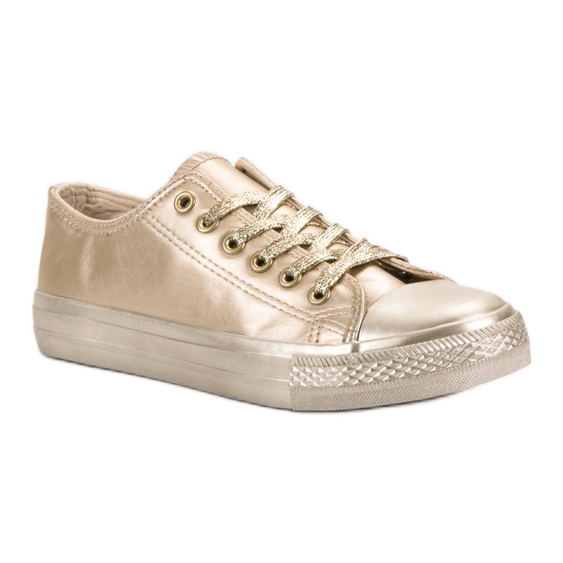 SHELOVET Gyllene sneakers 1