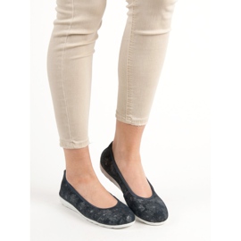 Filippo Läderballerinor blå 1