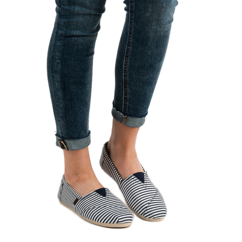 SHELOVET Slip On Light Sneakers vit blå 1