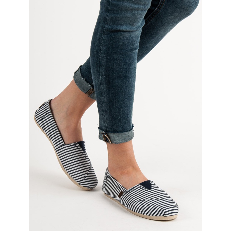 SHELOVET Slip On Light Sneakers vit blå 2