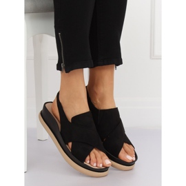 Svarta damsandaler G-202 Svart 1