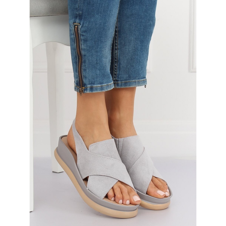 Grå damsandaler G-202 Grå 2