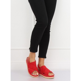 Röda damsandaler G-202 Röd 2