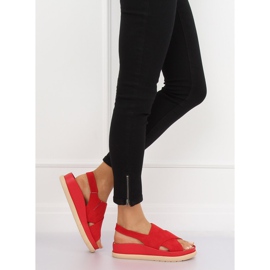 Röda damsandaler G-202 Röd 1