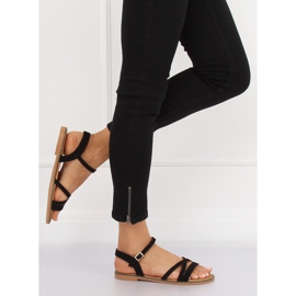 Svarta damsandaler S55 Svart 1