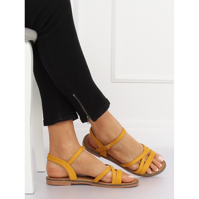 Gula sandaler för kvinnor S55 Gul 1