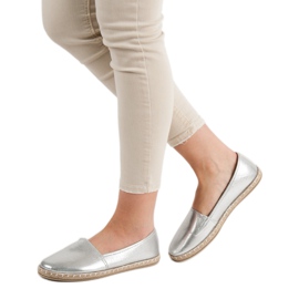 New Tlck Silver Espadriller grå 2