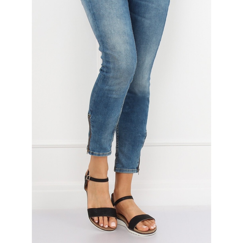 Svarta damsandaler S18-33 Svart 1