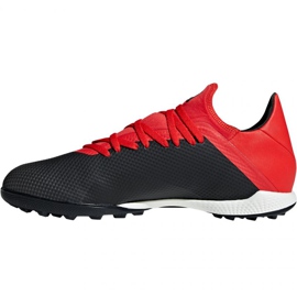Adidas X 18.3 Tf M BB9398 fotbollsskor svart svart 2