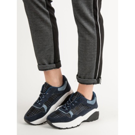 SHELOVET Marinblå sneakers 1