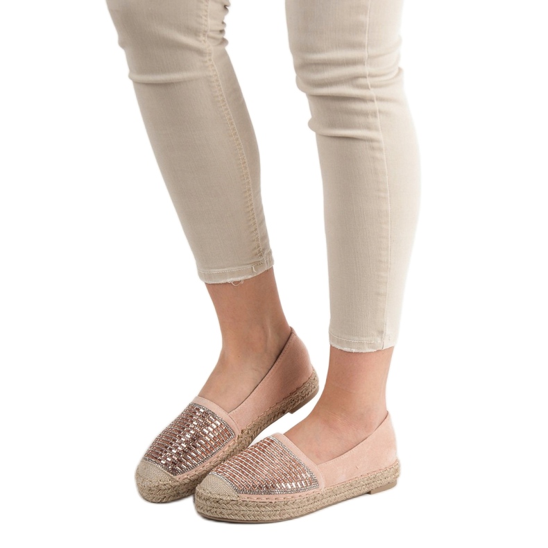 Espadriller Med Cubic Zirconia VICES rosa 1