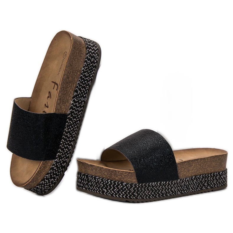 Goodin Tofflor På Plattformen svart 1