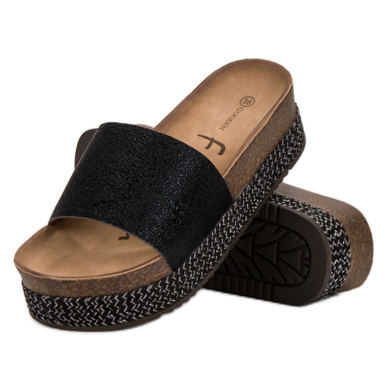 Goodin Tofflor På Plattformen svart 2