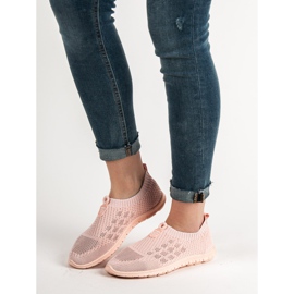 Renda Slip-On skor för kvinnor rosa 2