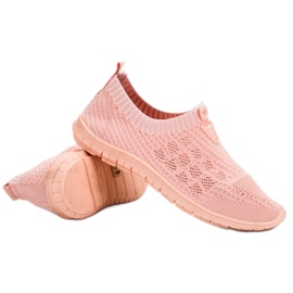 Renda Slip-On skor för kvinnor rosa 1