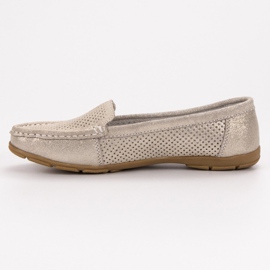 VINCEZA loafers i läder gul 1