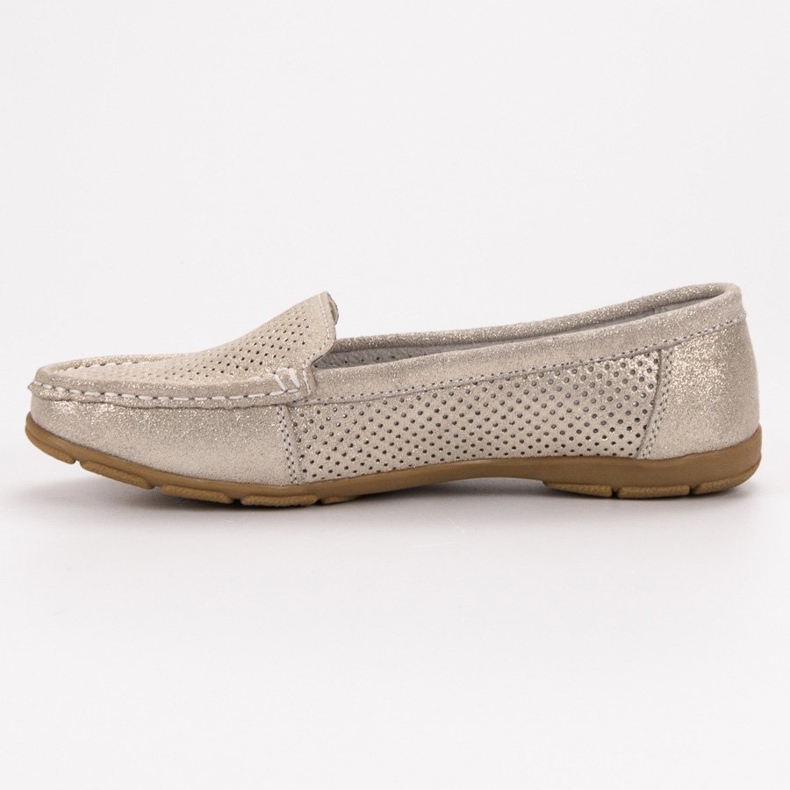 VINCEZA loafers i läder gul 1