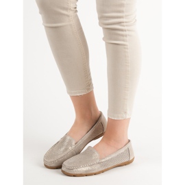 VINCEZA loafers i läder gul 2