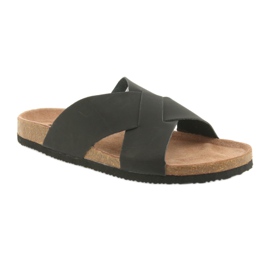 Herrprofilerade Big Star 174603 svarta tofflor 1