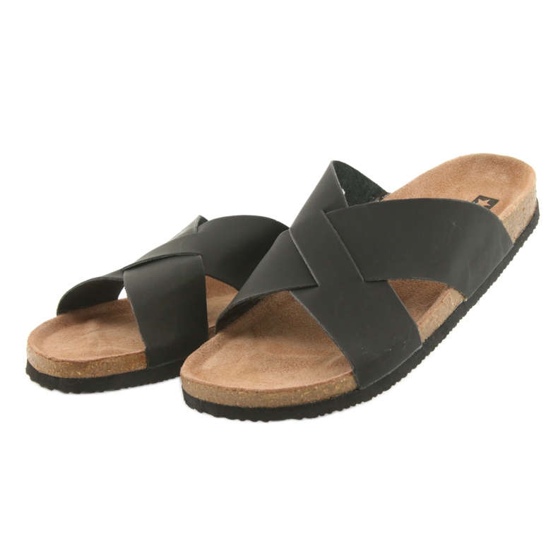 Herrprofilerade Big Star 174603 svarta tofflor 3