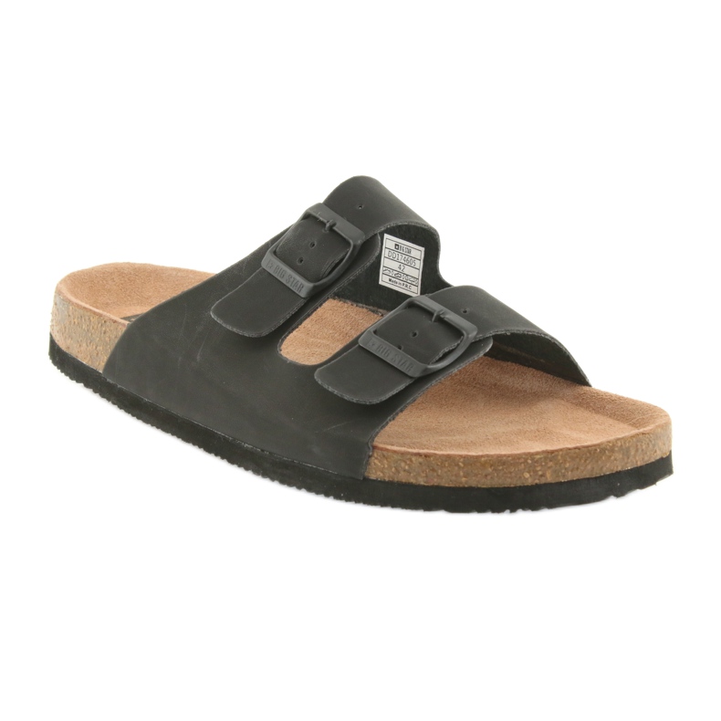 Herrprofilerade Big Star 174605 svarta tofflor 1