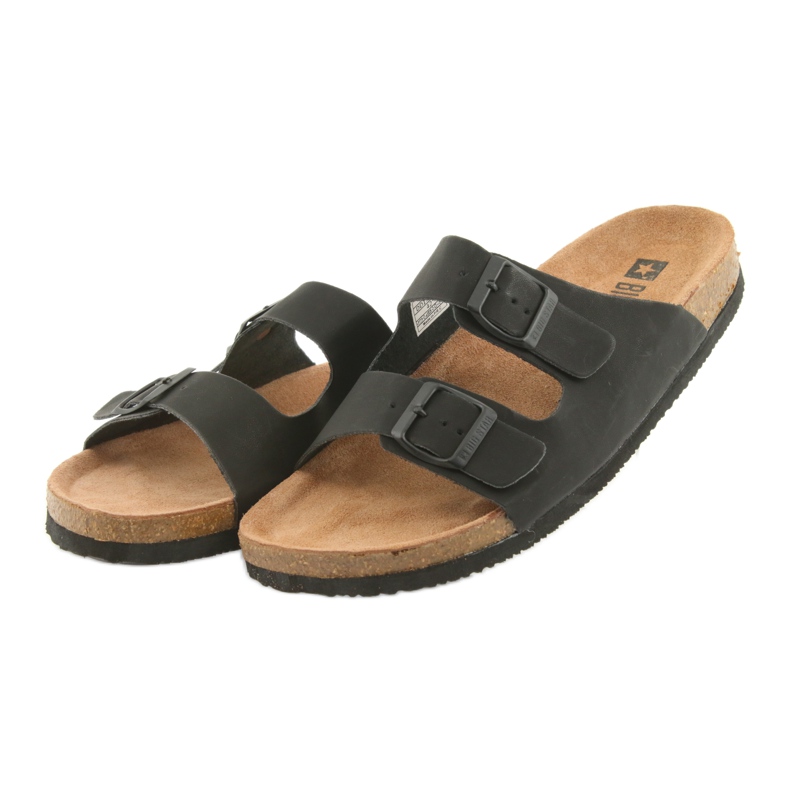 Herrprofilerade Big Star 174605 svarta tofflor 3