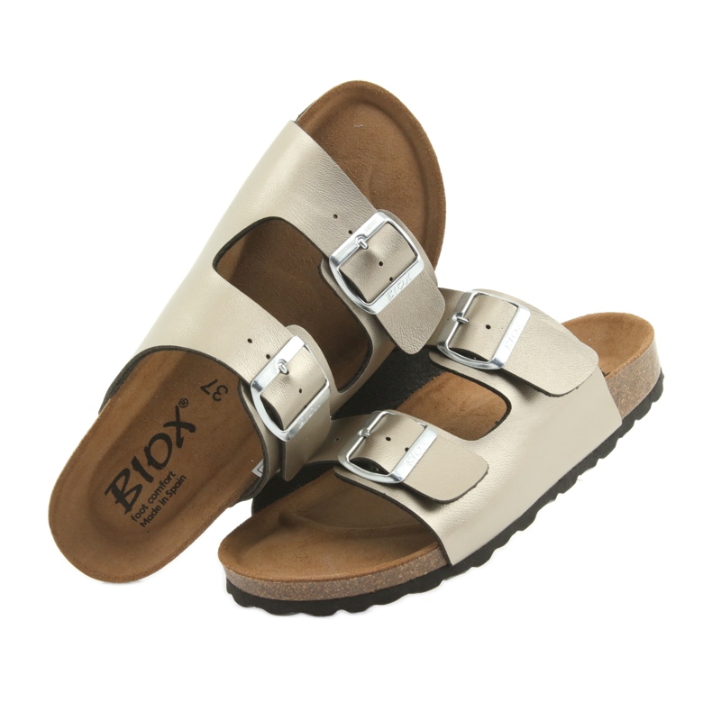 Medicinska tofflor IZZI BIOX ALEX guld gyllene 4