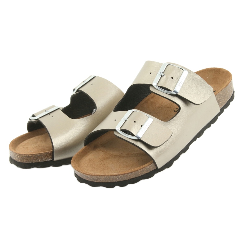 Medicinska tofflor IZZI BIOX ALEX guld gyllene 3