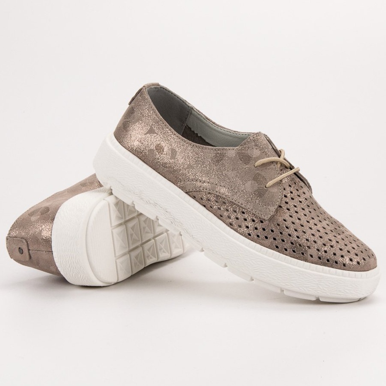 Goodin Lätta läderskor mångfärgad gul 2