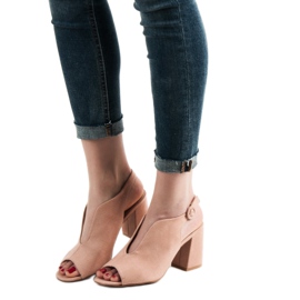 Milaya Byggda sandaler rosa 1