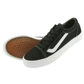 Atletico bundna sneakers 18081 svart/vit 5