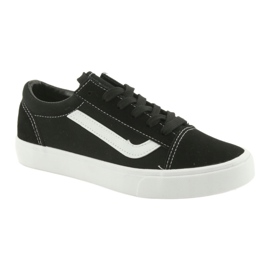 Atletico bundna sneakers 18081 svart/vit 1