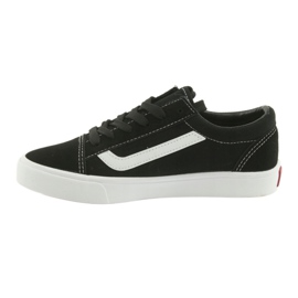 Atletico bundna sneakers 18081 svart/vit 2