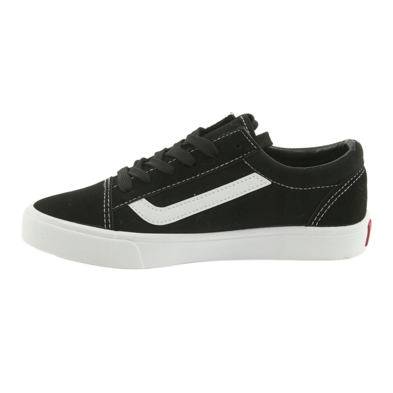 Atletico bundna sneakers 18081 svart/vit 2