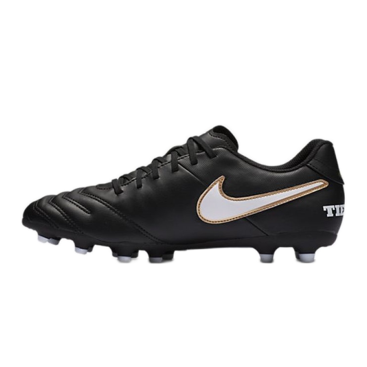 Nike Tiempo Rio Iii Fg M 819233-010 fotbollsskor svart svart 2