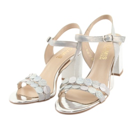 Sandaler för kvinnor Gamis 3658 blå grå rosa 6