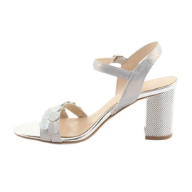 Sandaler för kvinnor Gamis 3658 blå grå rosa 5