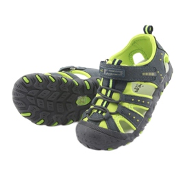 American Club DR11 kardborresandaler för pojkar grön marinblå 5