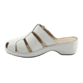 Kvinna tofflor Caprice 27353 vita 2