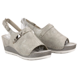 Goodin Bekväma kile sandaler grå 2