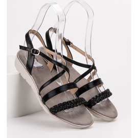 Kylie Svarta sandaler på plattformen 1