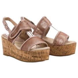 Kylie Kardborre sandaler rosa 1