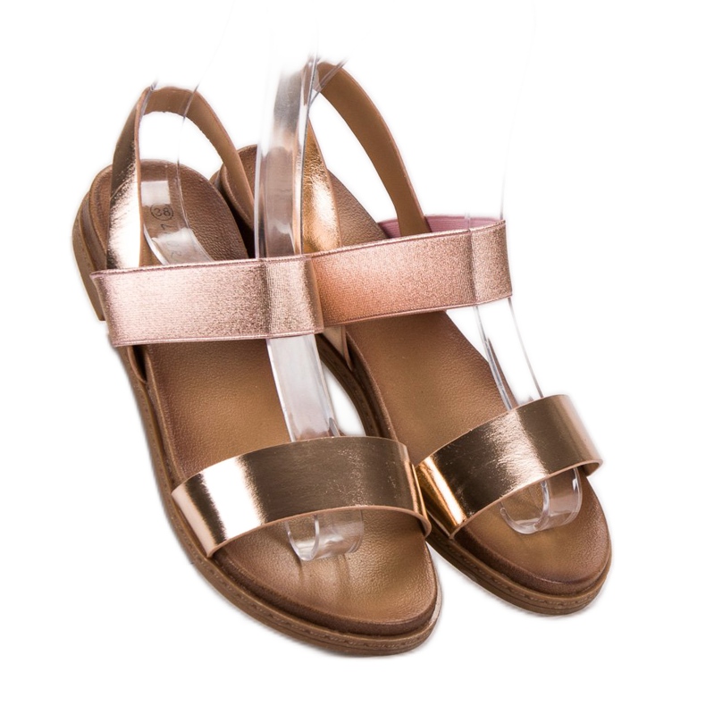 Laura Mode Slip-on sandaler gul 1