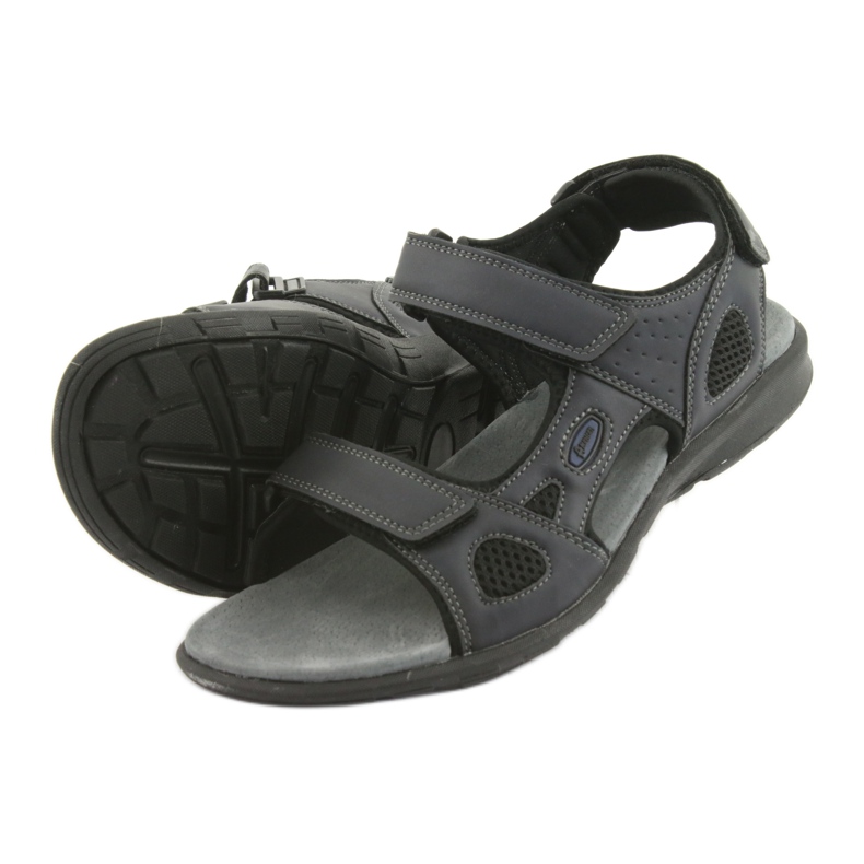 American Club Amerikanska HL06 sport sandaler svart marinblå 4