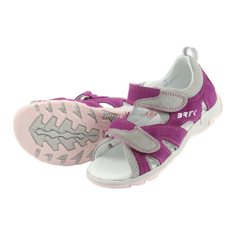 Kardborresandaler Bartek 16187 rosa/grå 5