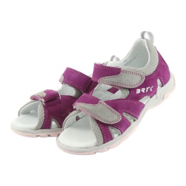 Kardborresandaler Bartek 16187 rosa/grå 3