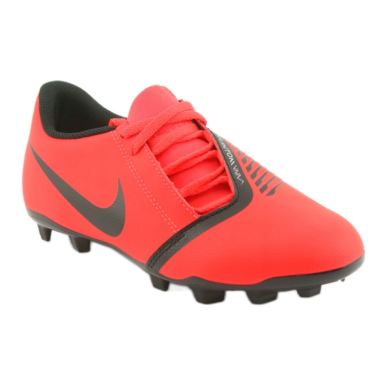 Nike Phantom Venom Club Fg Jr AO0396-600 fotbollsskor mångfärgad apelsiner och röda 1