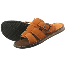 American Club American Men's Flip Flops Lightweight Podka06 Brown brun 4