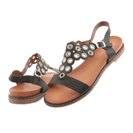 Sandaler för kvinnor med svarta strassar av Sergio Leone 4