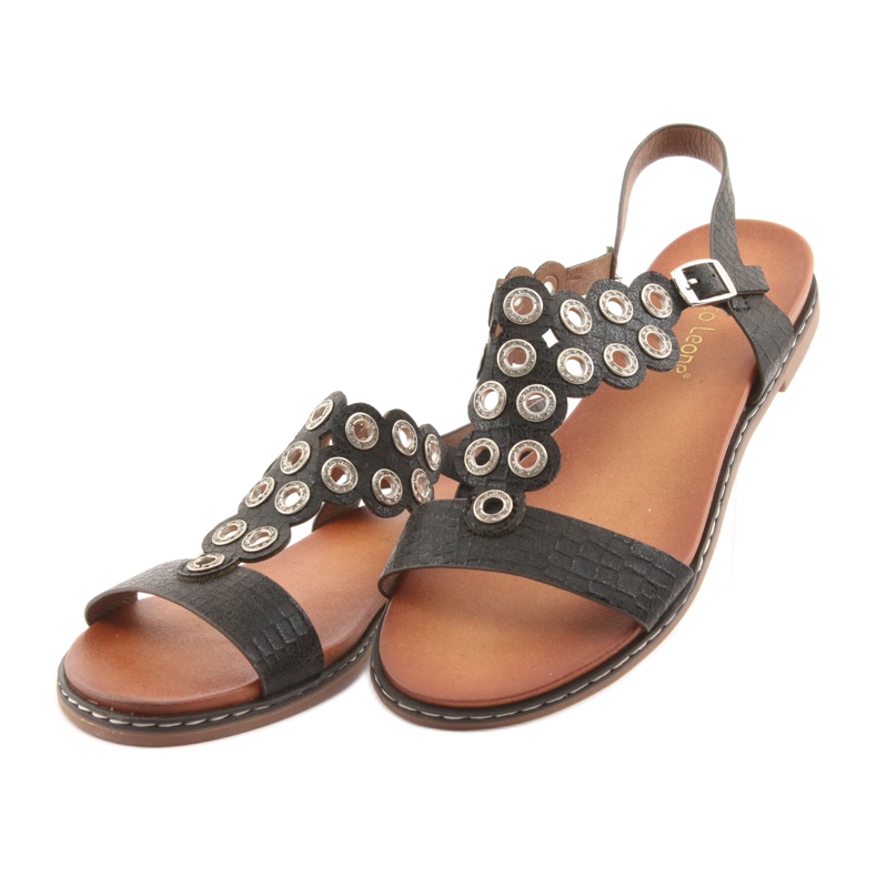 Sandaler för kvinnor med svarta strassar av Sergio Leone 3